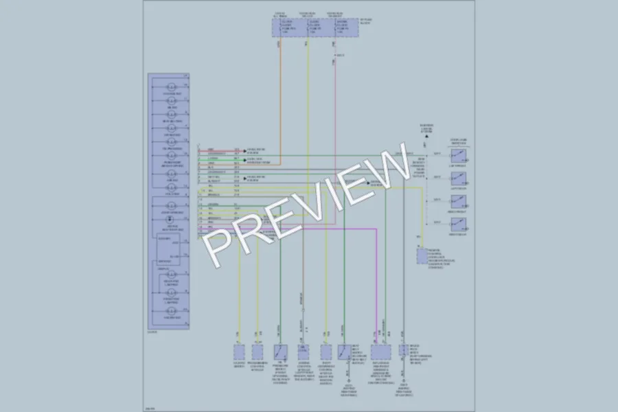 2006 Chevrolet Aveo5 Instrument Cluster wiring diagram preview