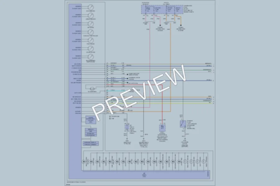 2006 Chevrolet 1500 Instrument Cluster wiring diagram preview