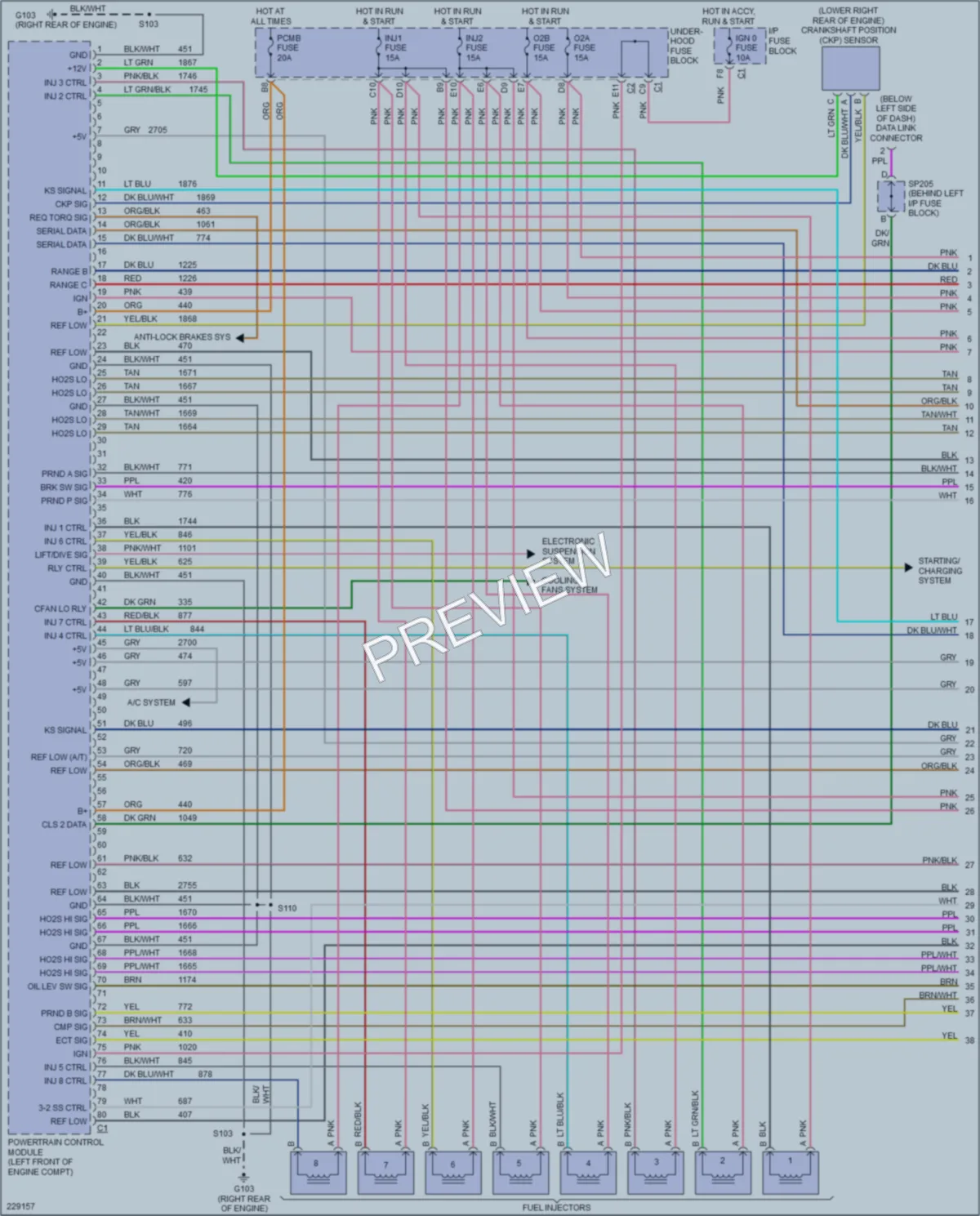 2006 Chevrolet C2500Suburban Engine Performance wiring diagram preview