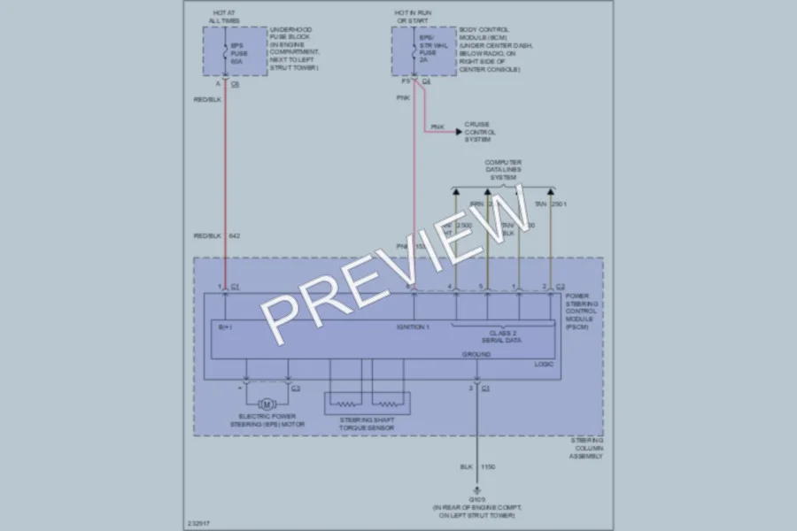 2006 Chevrolet Cobalt Electronic Power Steering wiring diagram preview