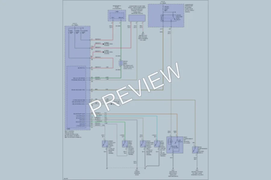 2006 Chevrolet Cobalt Power Door Locks wiring diagram preview