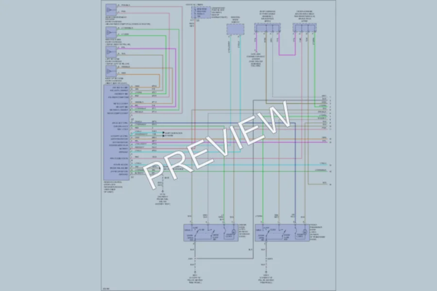 2006 Chevrolet Corvette Power Door Locks wiring diagram preview