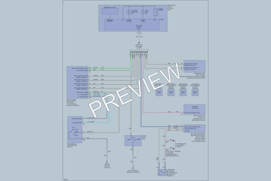 2006 Chevrolet Corvette Warning Systems wiring diagram preview