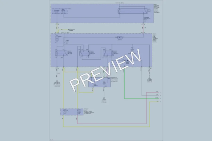 2006 Chevrolet Corvette Wiper Washer wiring diagram preview