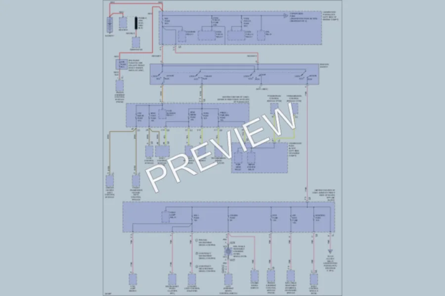2006 Chevrolet Equinox Power Distribution wiring diagram preview