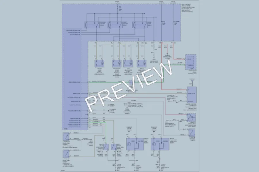 2006 Chevrolet HHR Power Door Locks wiring diagram preview
