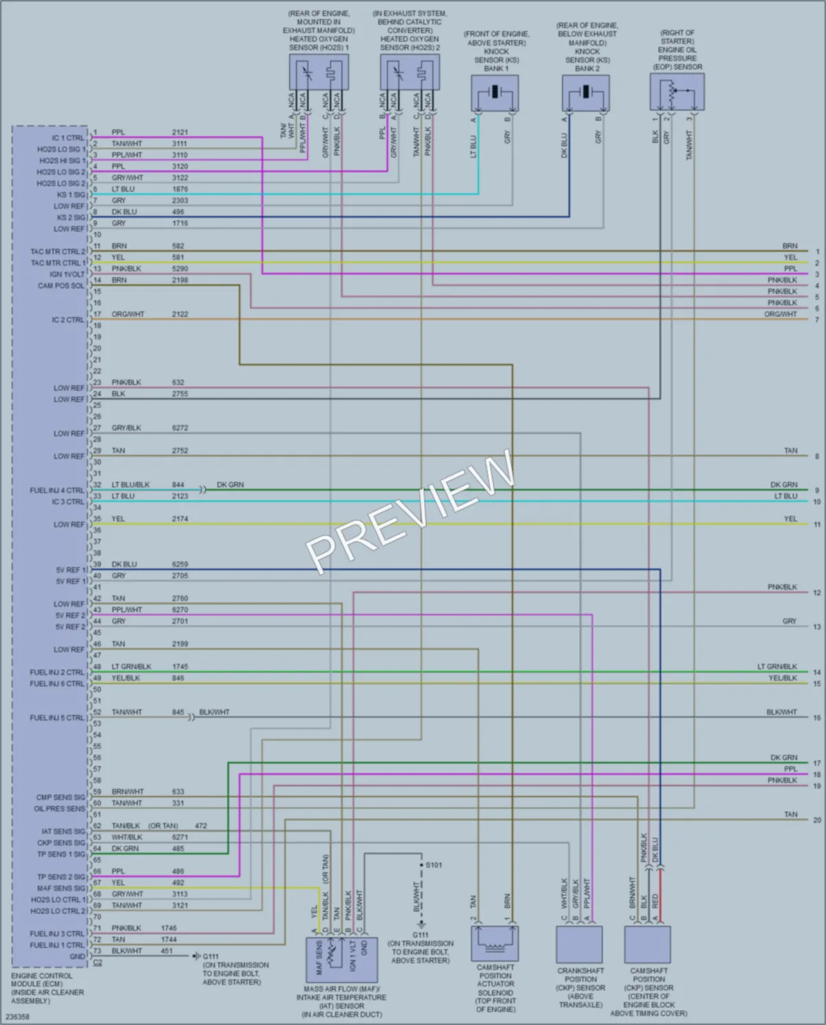 2006 Chevrolet Impala Engine Performance wiring diagram preview