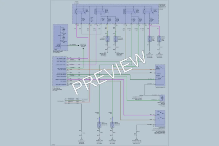 2006 Chevrolet Impala Headlights wiring diagram preview