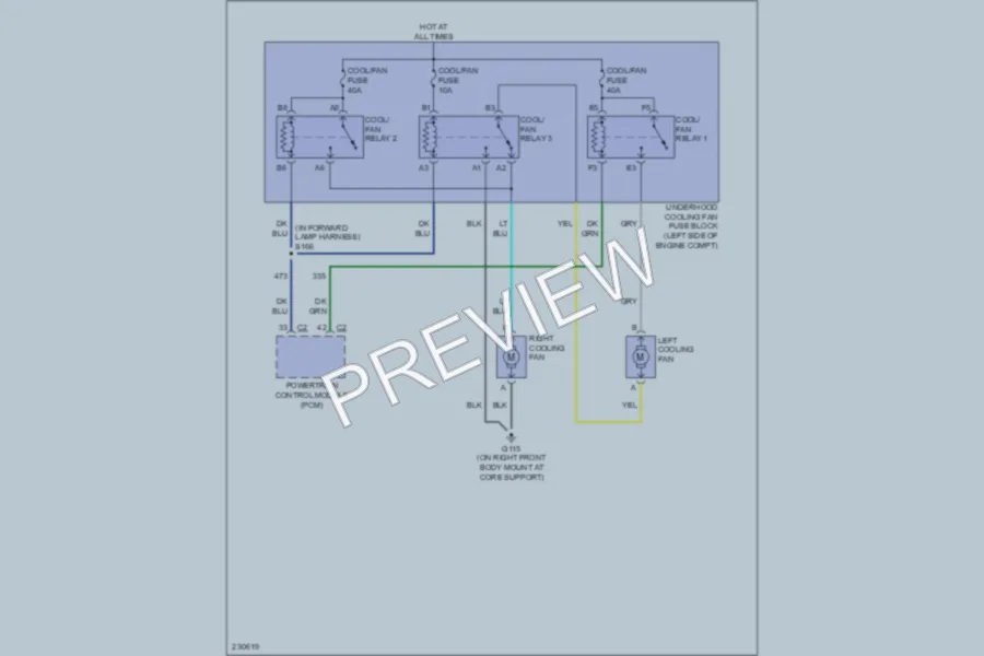 2006 Chevrolet 1500 Hd Cooling Fan wiring diagram preview