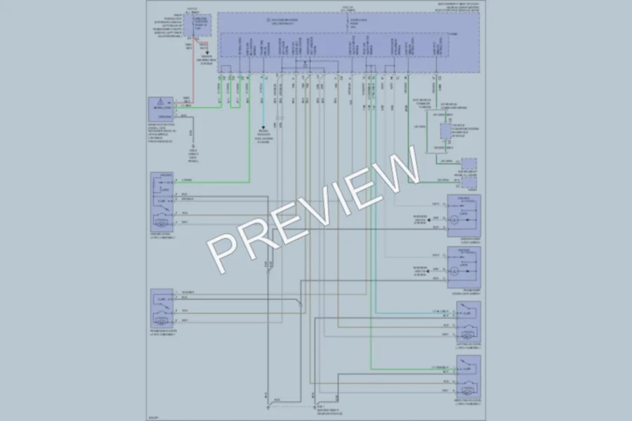 2006 Chevrolet Malibu Power Door Locks wiring diagram preview