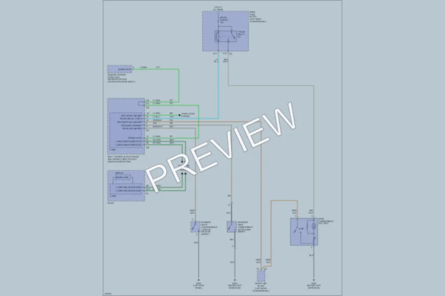 2006 Chevrolet MalibuMaxx Trunk Tailgate Fuel Door wiring diagram preview