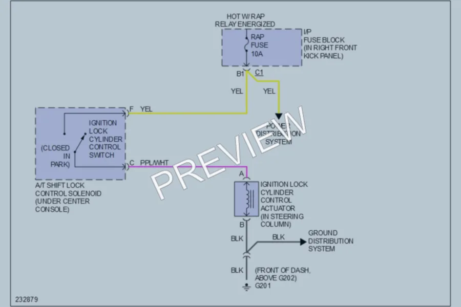 2006 Chevrolet MonteCarlo Shift Interlock wiring diagram preview
