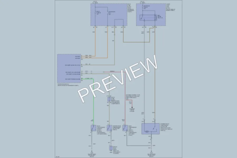 2006 Chevrolet SSR Trunk Tailgate Fuel Door wiring diagram preview