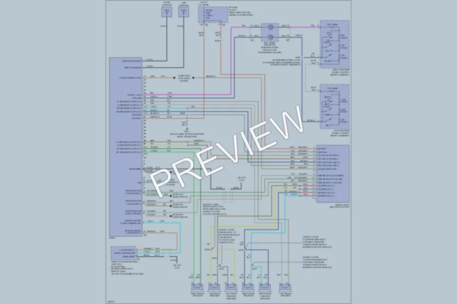 2006 Chevrolet Uplander Radio wiring diagram preview