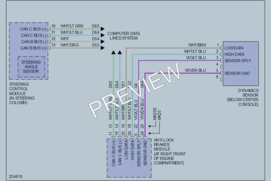 2006 Chrysler 300 Electronic Power Steering wiring diagram preview