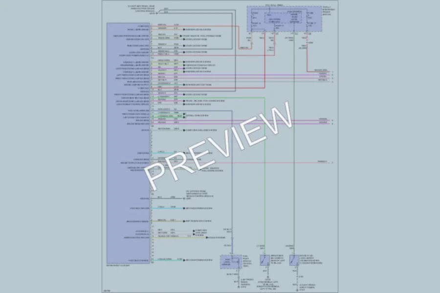 2006 Chrysler PTCruiser Instrument Cluster wiring diagram preview