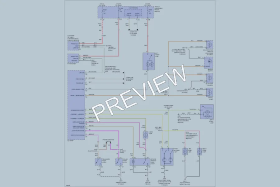 2006 Chrysler PTCruiser Interior Lights wiring diagram preview
