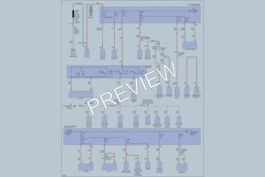 2006 Chrysler PTCruiser Power Distribution wiring diagram preview