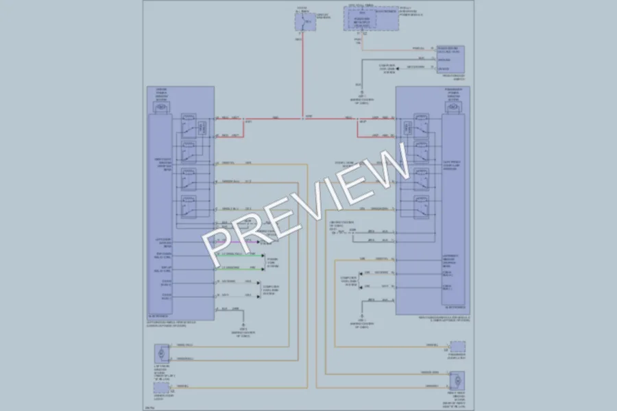 2006 Chrysler PTCruiser Power Windows wiring diagram preview