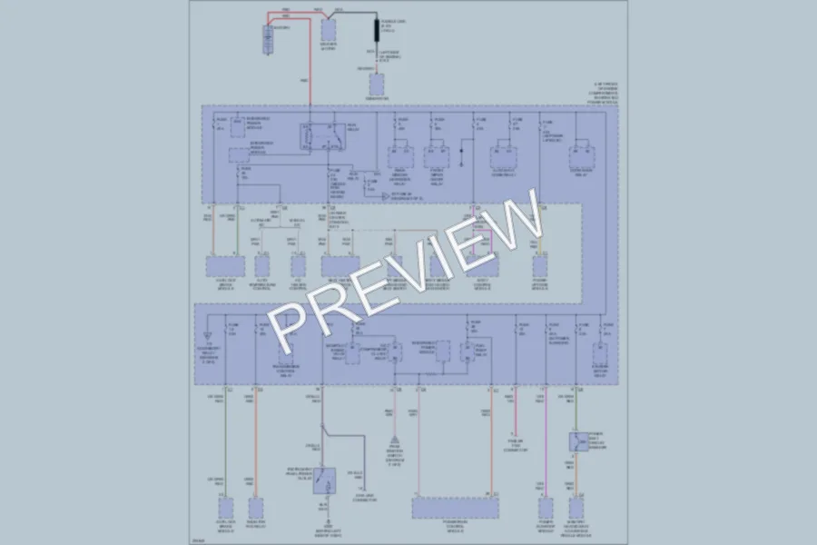 2006 Chrysler Pacifica Power Distribution wiring diagram preview