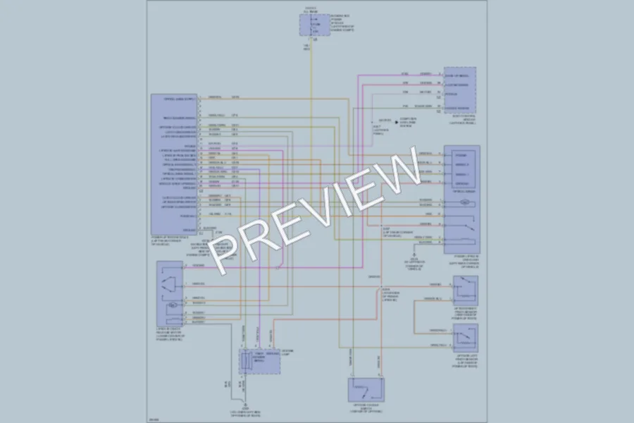 2006 Chrysler Pacifica Trunk Tailgate Fuel Door wiring diagram preview