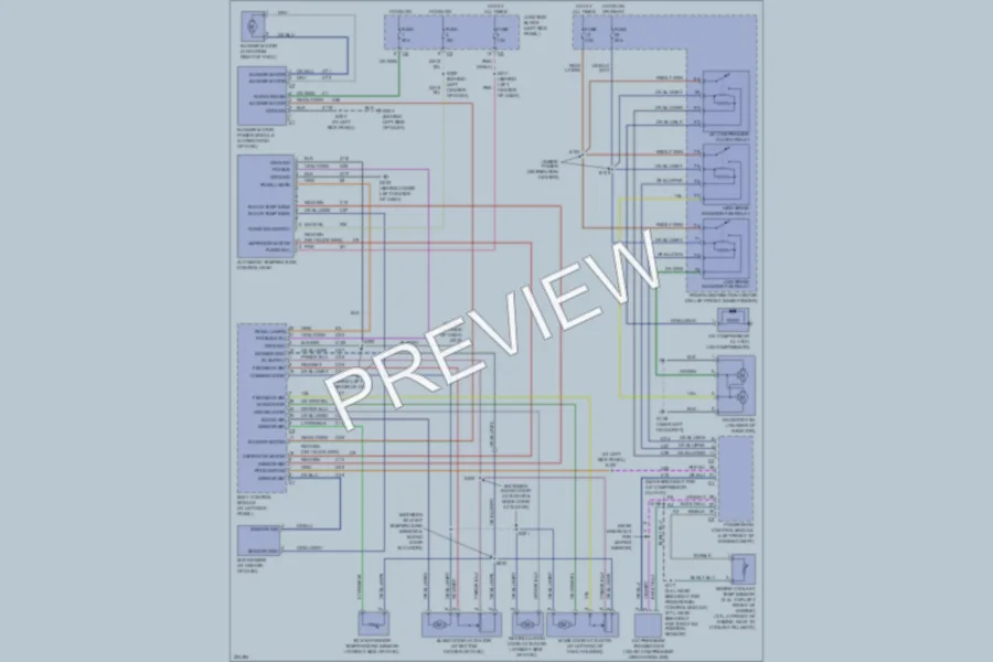 2006 Chrysler 2D Convertible Air Conditioning wiring diagram preview