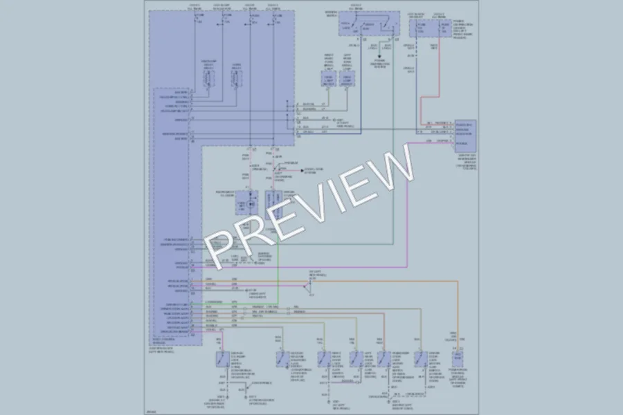 2006 Chrysler 2D Convertible Anti Theft wiring diagram preview