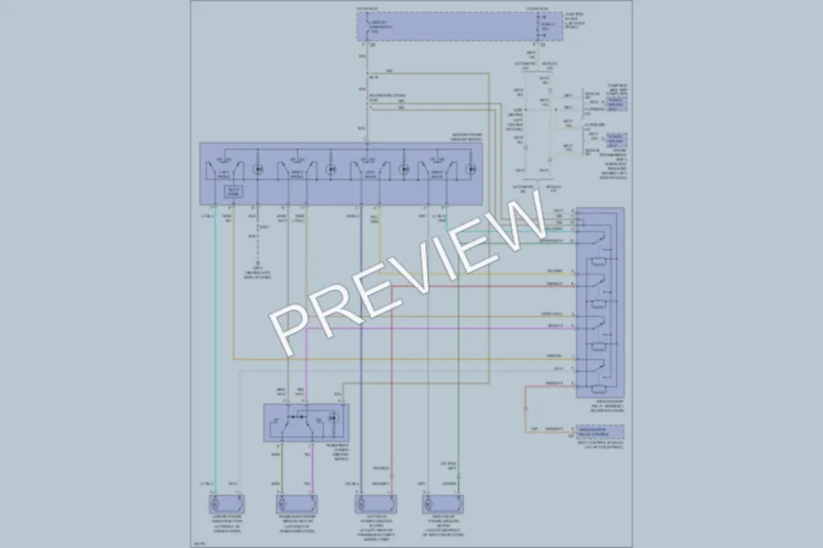 2006 Chrysler 2D Convertible Power Windows wiring diagram preview