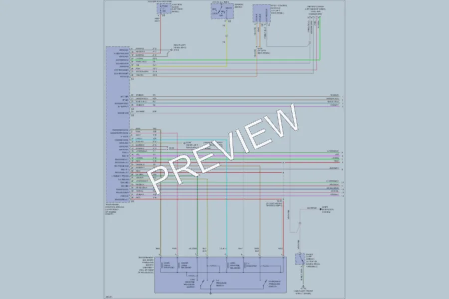 2006 Chrysler 2D Convertible Transmission wiring diagram preview