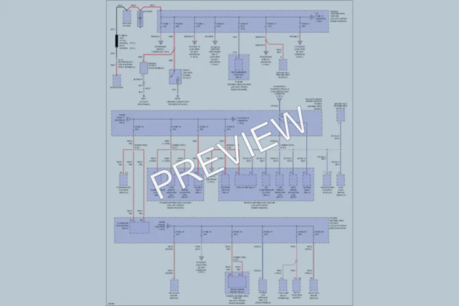 2006 Chrysler 4D Sedan Power Distribution wiring diagram preview