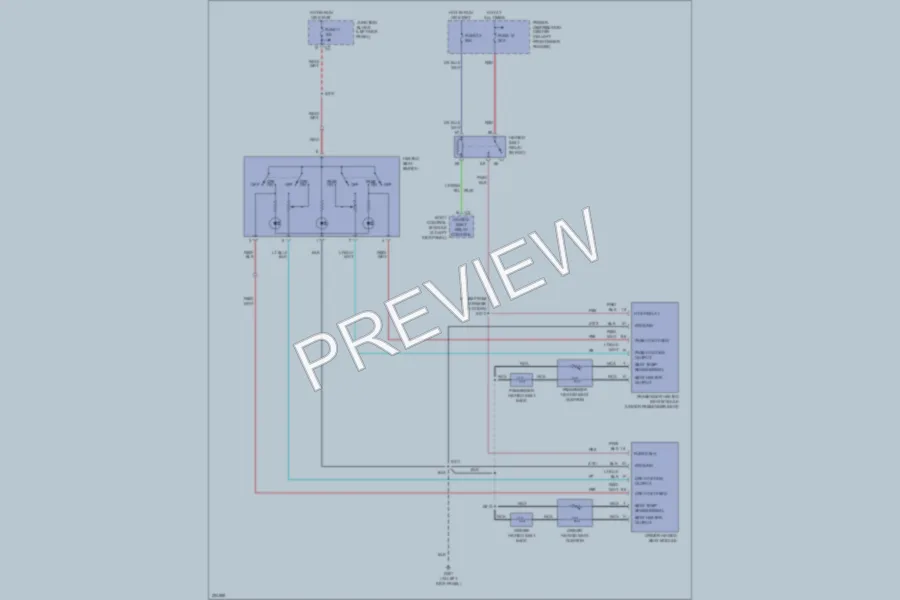 2006 Chrysler 4D Sedan Power Seats wiring diagram preview