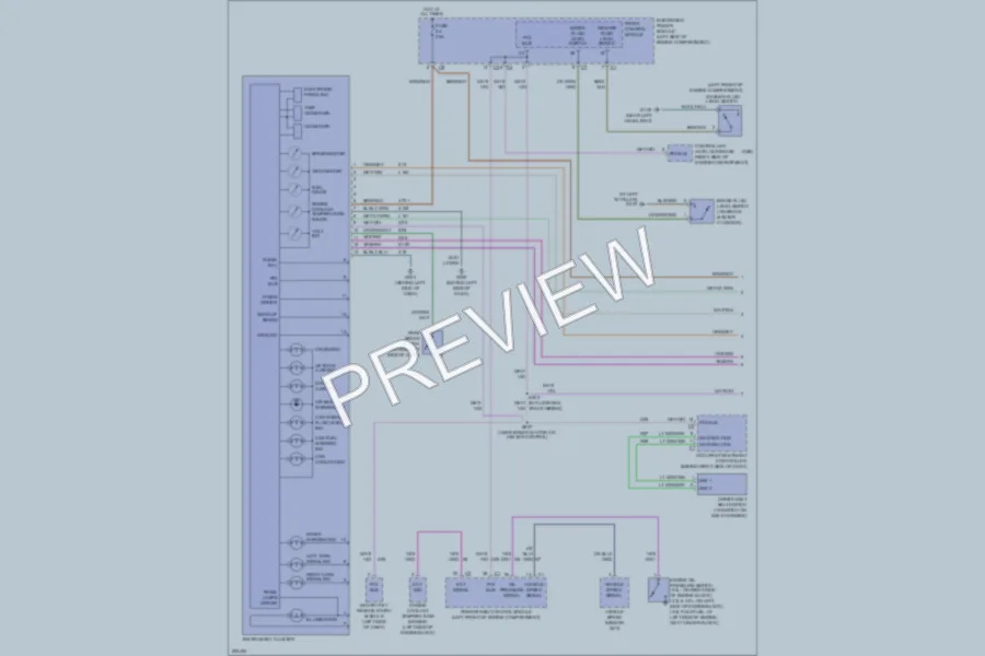 2006 Chrysler TownCountry Instrument Cluster wiring diagram preview