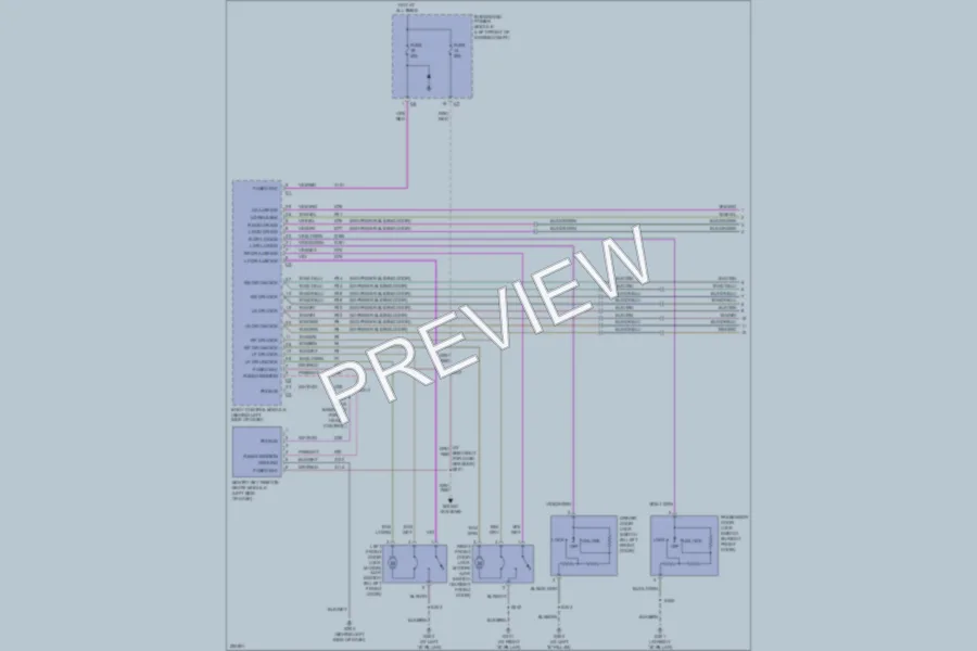 2006 Chrysler TownCountry Power Door Locks wiring diagram preview