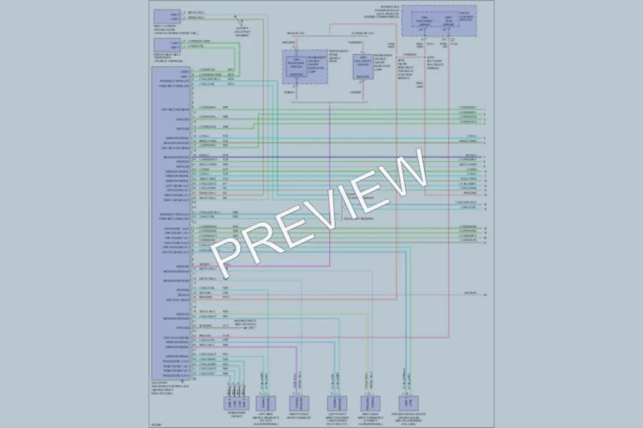 2006 Chrysler TownCountry Supplemental Restraints wiring diagram preview