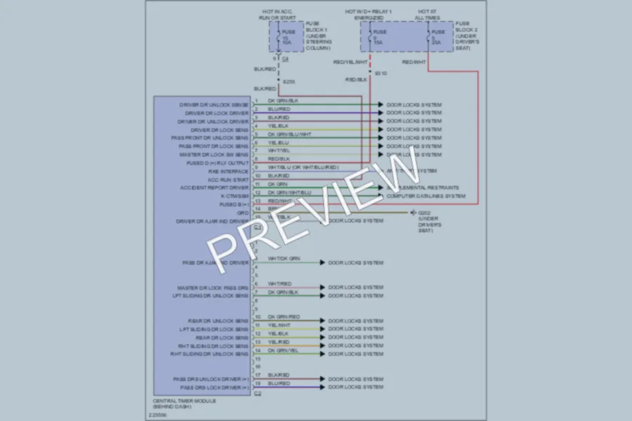 2006 Dodge 2500Sprinter Body Control Modules wiring diagram preview