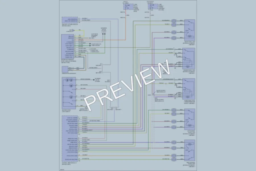 2006 Dodge 2500Sprinter Power Door Locks wiring diagram preview