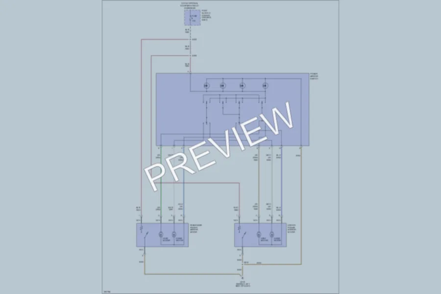 2006 Dodge 3500Sprinter Power Mirrors wiring diagram preview