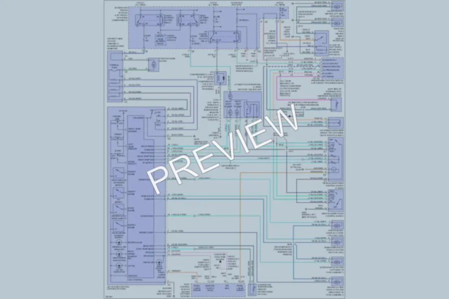 2006 Dodge Caravan Air Conditioning wiring diagram preview