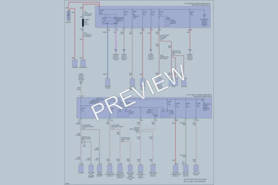2006 Dodge Dakota Power Distribution wiring diagram preview