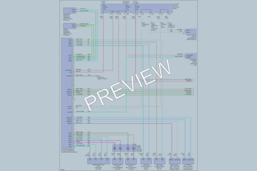 2006 Dodge Durango Supplemental Restraints wiring diagram preview
