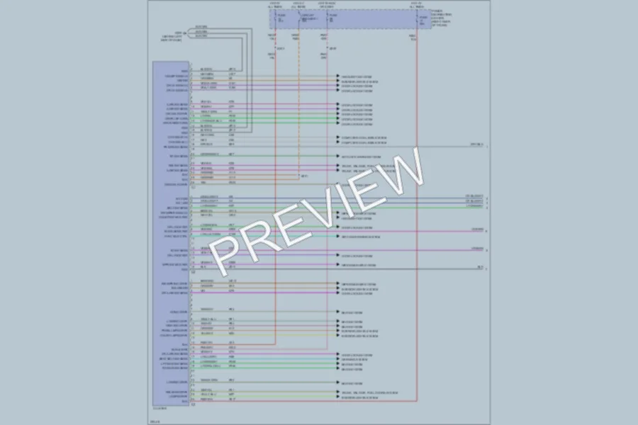 2006 Dodge Magnum Instrument Cluster wiring diagram preview