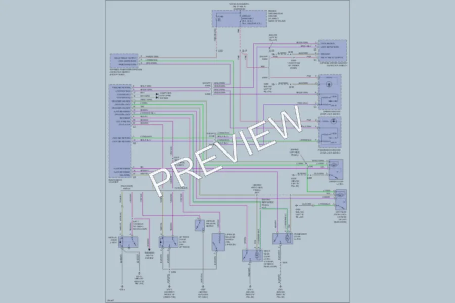 2006 Dodge Magnum Power Door Locks wiring diagram preview
