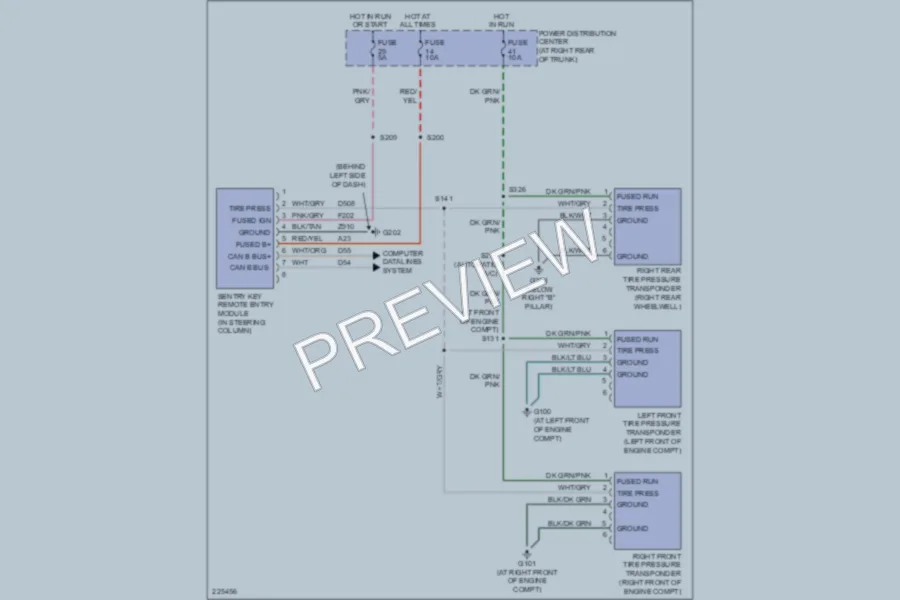 2006 Dodge Magnum Warning Systems wiring diagram preview