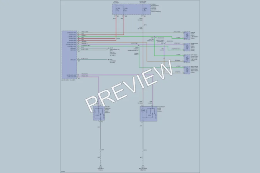 2006 Dodge R1500 Power Door Locks wiring diagram preview