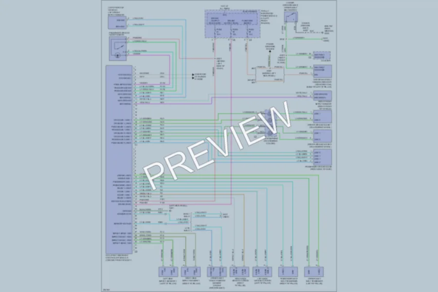 2006 Dodge R1500 Supplemental Restraints wiring diagram preview