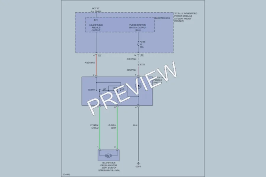 2006 Dodge R3500 Power Seats wiring diagram preview