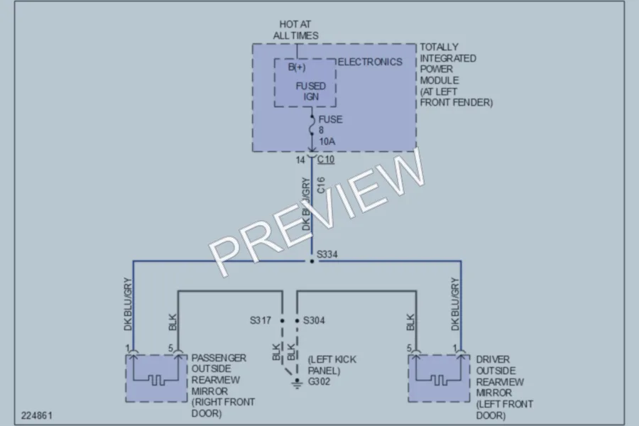 2006 Dodge R2500 Defoggers wiring diagram preview