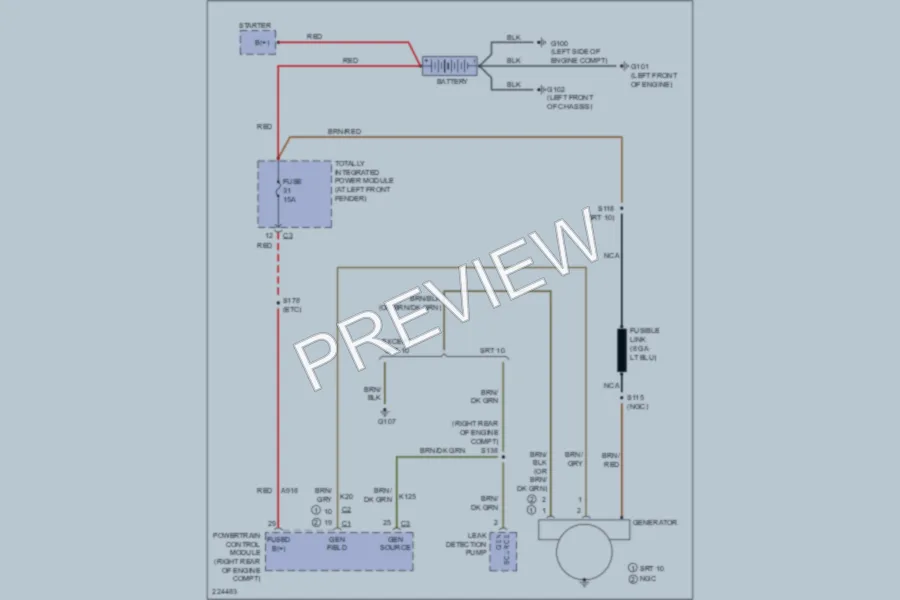 2006 Dodge R3500 Starting Charging wiring diagram preview