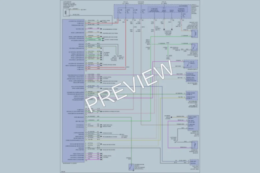 2006 Dodge R1500 Instrument Cluster wiring diagram preview