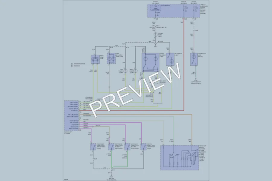 2006 Dodge R1500 Interior Lights wiring diagram preview